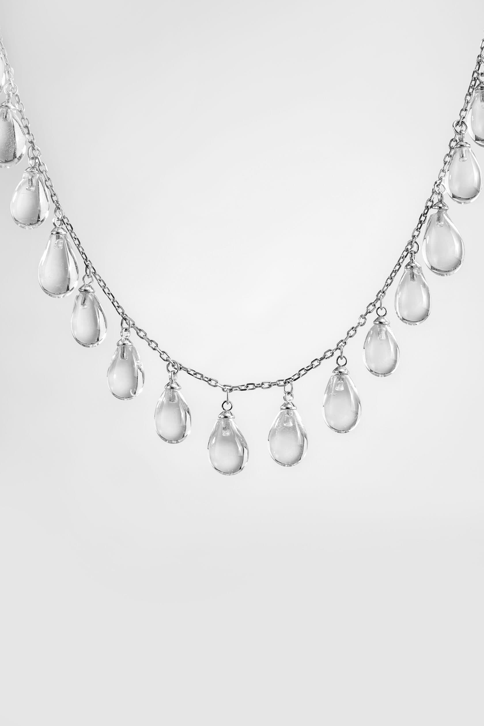 Колье «Слёзы Ангары» / цвет прозрачный